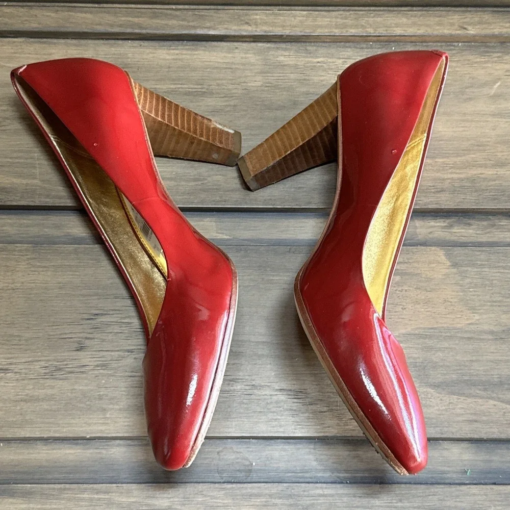 Coach‎ Sheri Pumps Heels Patent Leather Hot Pink Womens - Size 8.5 B